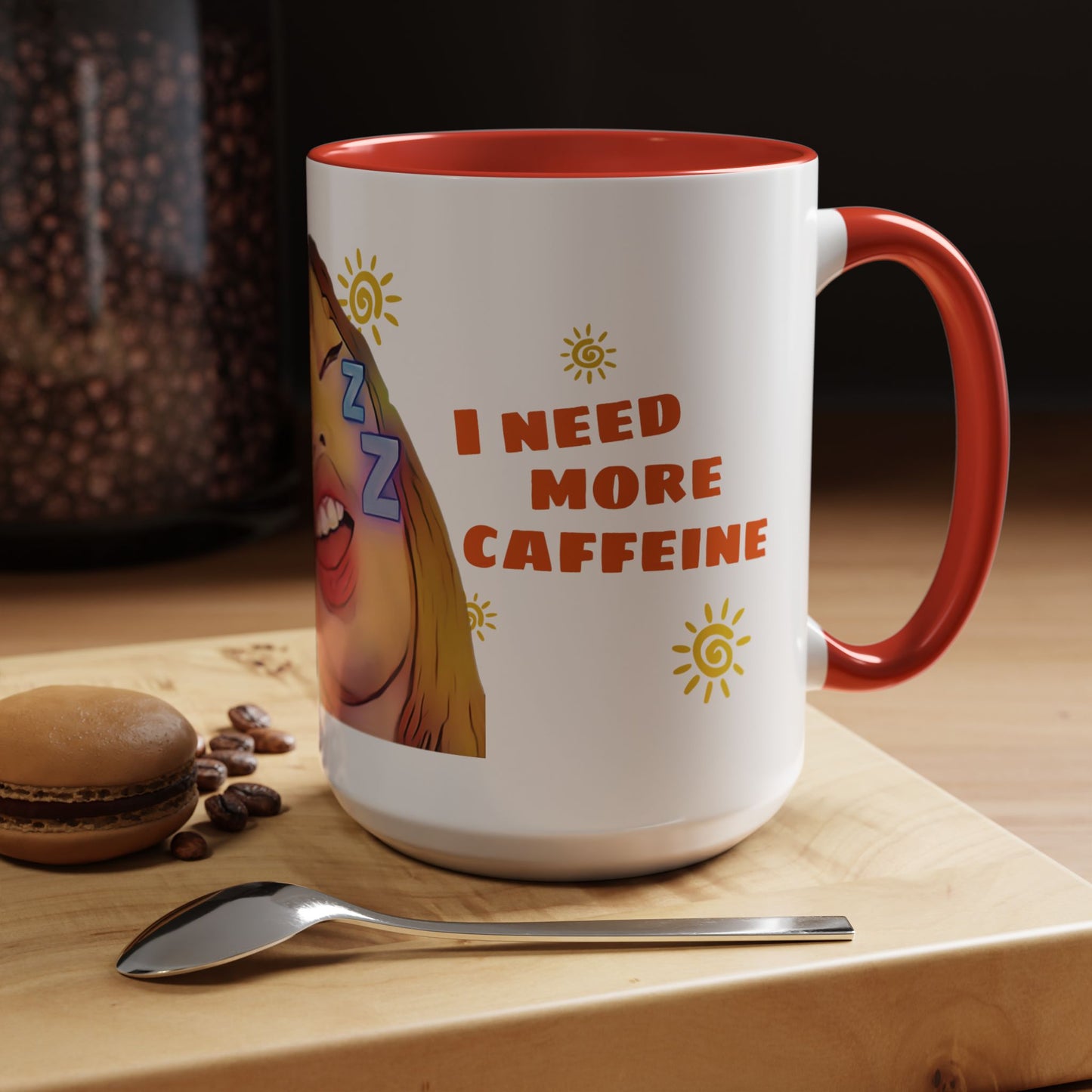 Sleepy Meyo 15 oz Coffee Mug