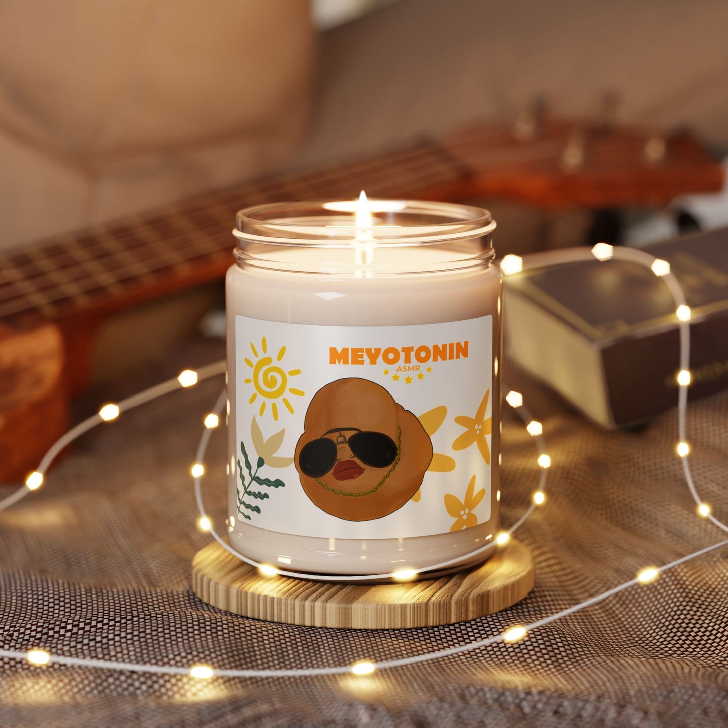 Chill Vibes Scented Soy Candle - 9oz with MEYOTONIN Design