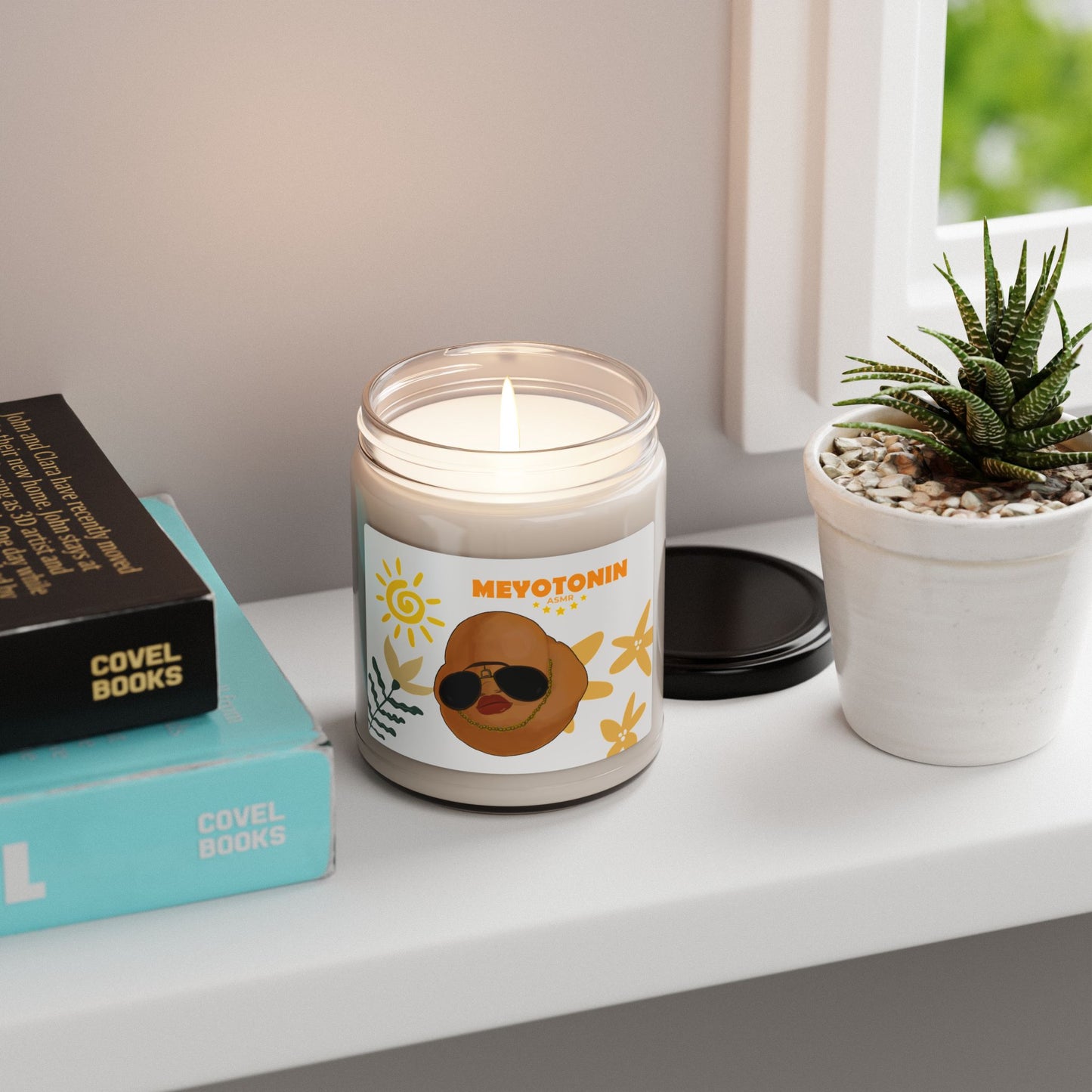 Chill Vibes Scented Soy Candle - 9oz with MEYOTONIN Design