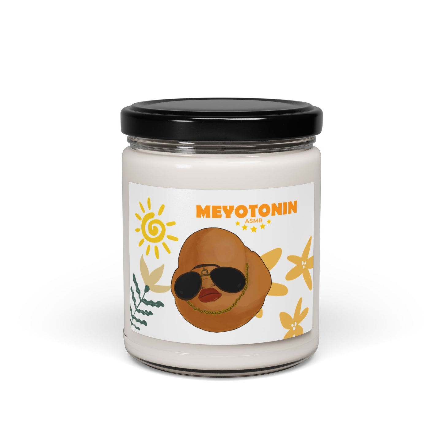 Chill Vibes Scented Soy Candle - 9oz with MEYOTONIN Design